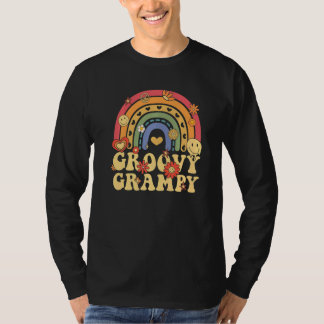 T-shirt Cute Groovy Grampy Retro Groovy Rainbow