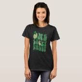 T-shirt Cute Groovy One Lucky Daddy Retro St Patrick's Day (Devant entier)