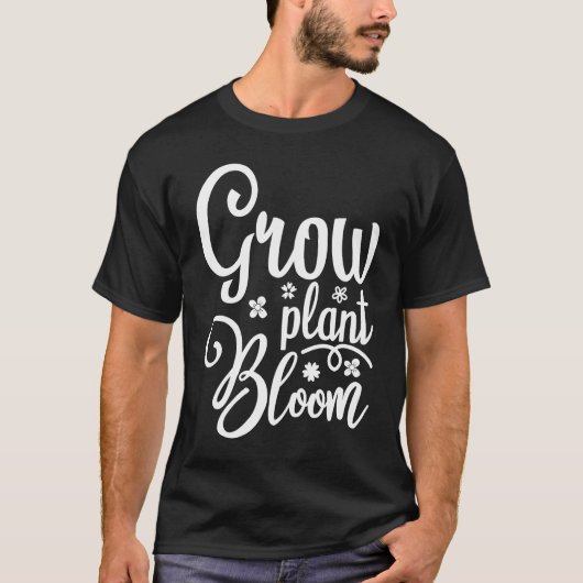 T-shirt Cute Grow Plant Bloom Spring Blooming Nature Flowe (Devant)