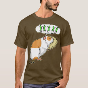 T-shirt Cute Guinea Pig Dream about Food - Drôle Guinée