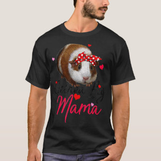 T-shirt Cute Guinea Pig Mama Costume Women Guinea Pig Lov