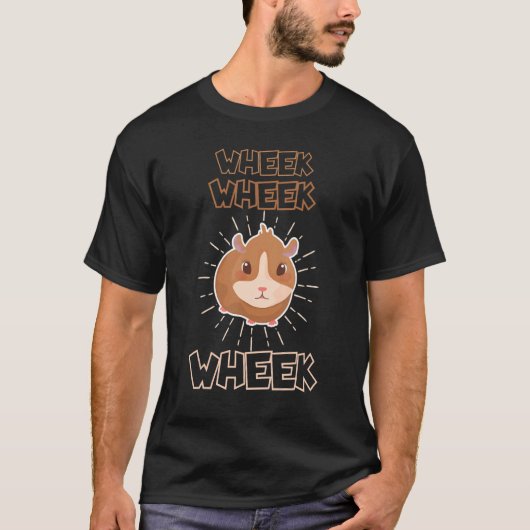 T-shirt Cute Guinea Pig Wheek Wheek Guinea Pig Propriétair (Devant)