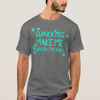 T-shirt Cute Guinée Pigs Make Me Wheek