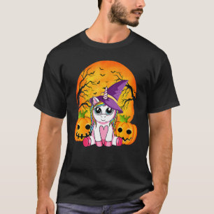 T-shirt Cute Halloween Chemises Filles Femmes Witchy Unico