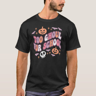T-shirt Cute Halloween Enseignant School Ghouls Super Tric