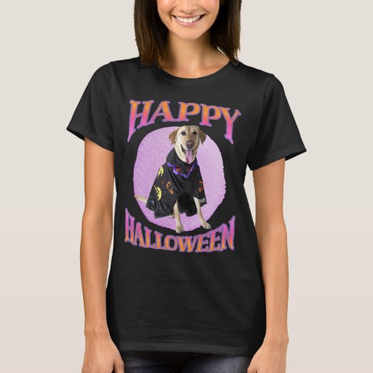 T-shirt Cute Halloween Labrador (Devant)