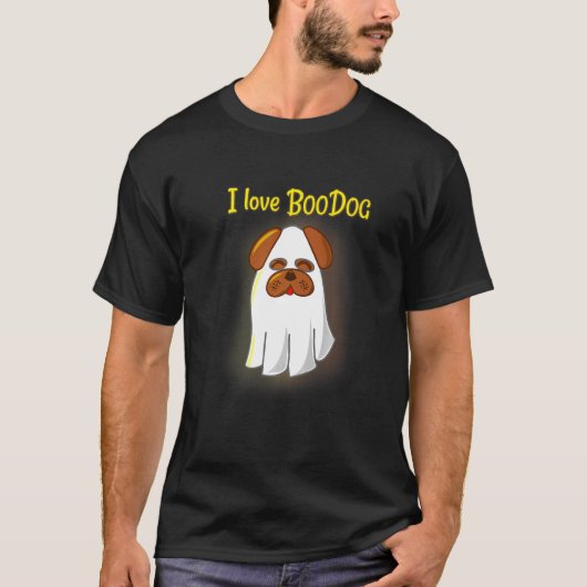 T-shirt Cute Halloween Pug (Devant)