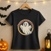 T-shirt Cute Halloween Retro Ghost Happy Hauny