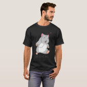 T-shirt Cute Hamster Funny Rodent Music Dit (Devant entier)