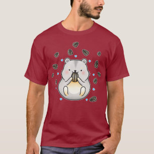 T-shirt Cute Hamster Manger Graines De Tournesol Rodent Lo