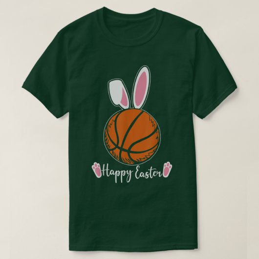 T-shirt Cute Happy Design de Pâques drôle basket-ball  (Design devant)