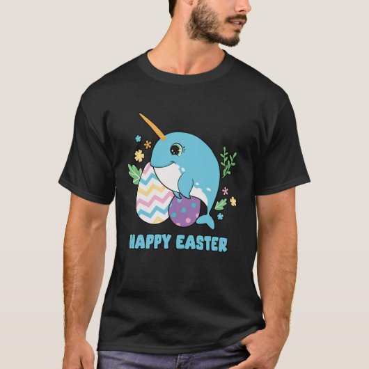 T-shirt Cute Happy Easter Day Egg Hunter Boys Girls Kids O (Devant)