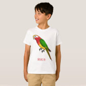 T-shirt Cute happy parrot (Devant entier)