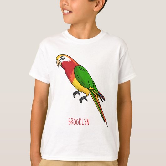 T-shirt Cute happy parrot (Devant)