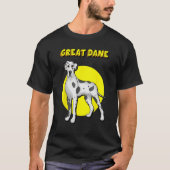 T-shirt Cute Harlequin Great Dane (Devant)