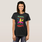 T-shirt Cute Heart Quote Janitor Appreciation  School Cust (Devant entier)