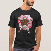 T-shirt Cute Heifer Highland Cow Western Valentines Day He (Devant)