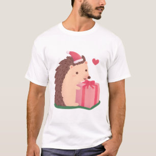 T-shirt Cute Hérisson Accrocher Noël présent