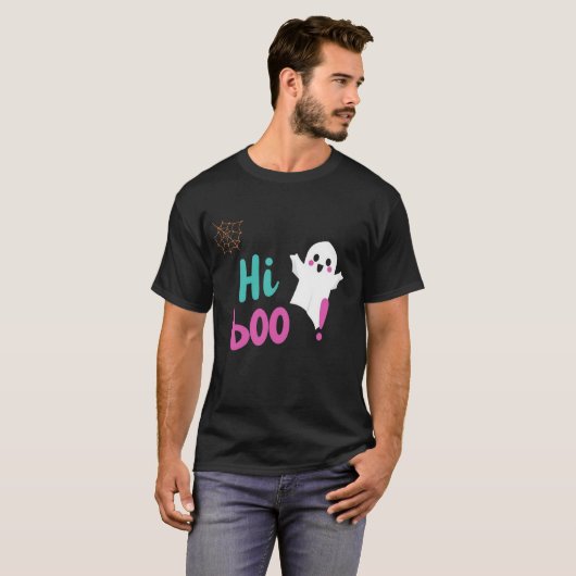 T-shirt Cute "Hi Boo!" (Devant entier)