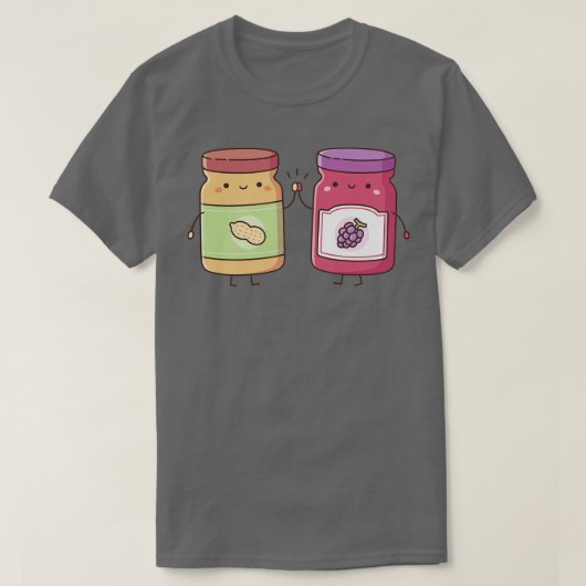 T-shirt Cute High Five Peanut Butter and Jelly Meilleur am (Design devant)