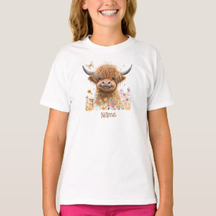 T-shirt Cute Highland Cow Personnalisé