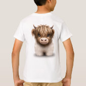 T-shirt Cute Highlands Scottish Cow (Dos)