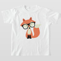 Cute Hipster Red Fox