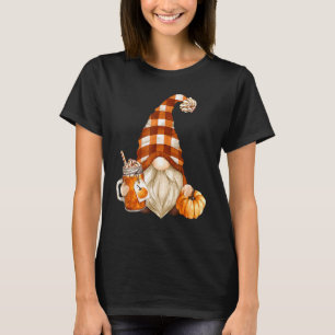 T-shirt Cute Holiday Gnome For Thanksgiving With Fall Pump