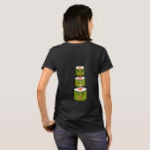 T-shirt Cute Hungry Baby Maternité chanceux Sushi (Dos entier)