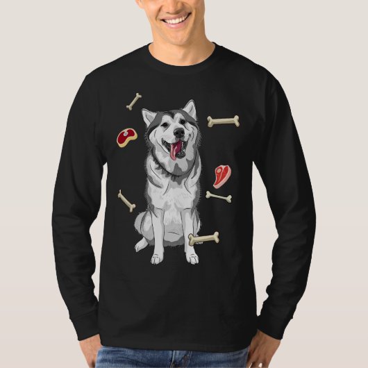 T-shirt Cute Husky (Devant)