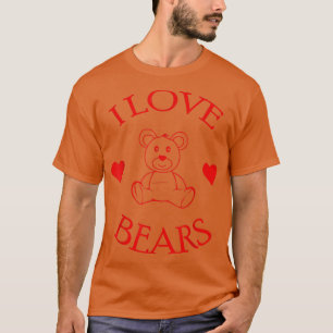 T-shirt Cute I Love Oears Cadeaux Ours Lover566