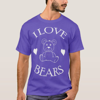T-shirt Cute I Love Oears Cadeaux Ours Lover570