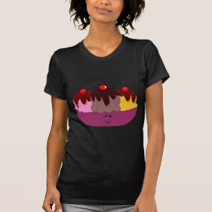 T-Shirt Cute Ice Cream Bowl