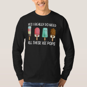 T-shirt Cute Ice Pop Pour Hommes Femme Crème Glace Gelée N