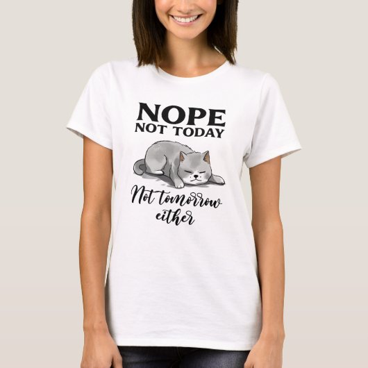T-shirt Cute Introvert Cat (Devant)