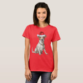 T-shirt Cute Jack Russell Amoureux des chiens Funny Noël (Devant entier)