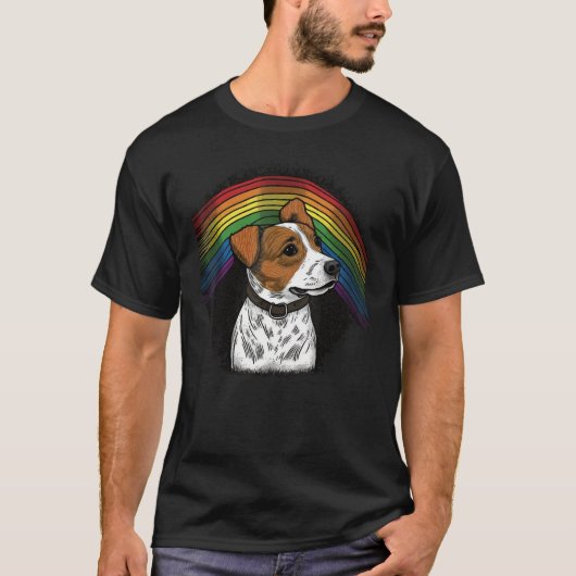 T-shirt Cute Jack Russell Terrier Dog on Jack Russell Terr (Devant)