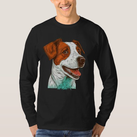 T-shirt Cute Jack Russell Terrier Dog on Jack Russell Terr (Devant)