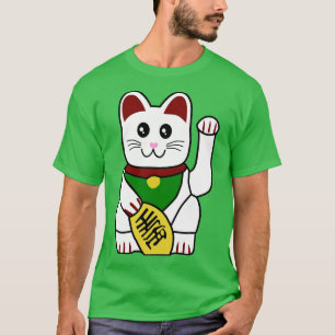T-shirt Cute japonaise Chat chanceux