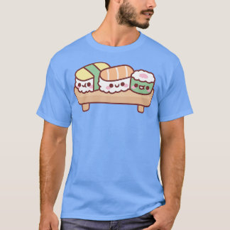 T-shirt Cute japonaise Sushi Trio Saumon et Maki