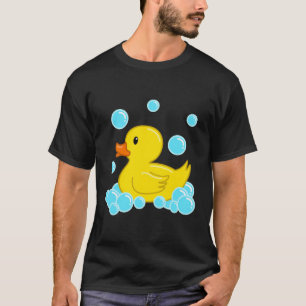 T-shirt Cute Jaune Canard Canard Jouets Bain Rubber Ducky