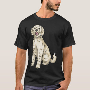 T-shirt Cute Jaune Labradoodé mignon chien
