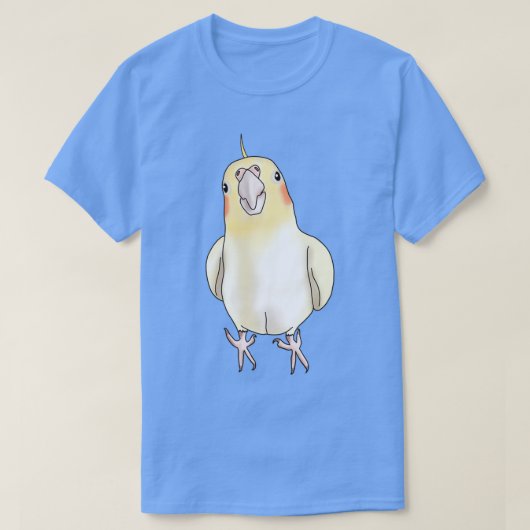 T-shirt Cute jaune Lutino Cockatiel (Design devant)