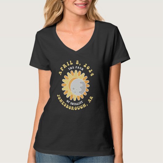 T-shirt Cute Jonesborough Arkansas Solar Eclipse April 8 2 (Devant)
