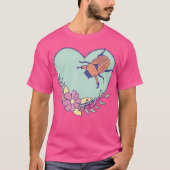 T-shirt Cute June Bug Art - Insect avec le coeur et (Devant)