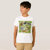 T-shirt Cute Jungle Animaux Safari Garçon | Fille (Devant entier)
