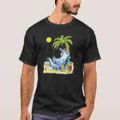 T-shirt Cute Jurassic Dinosaur Beach Nap Vacances Vacances (Devant)