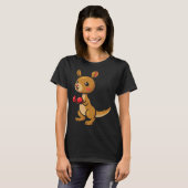 T-shirt Cute Kangaroo Boxing I Kangaroos Animal Friend Mar (Devant entier)