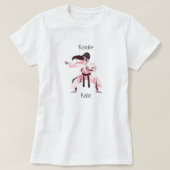 T-shirt Cute Karate Girl Martial Arts (Design devant)