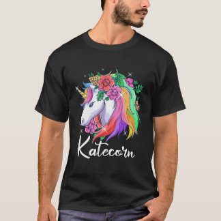T-shirt Cute Katecorn Nom personnalisé Unicorn Kate